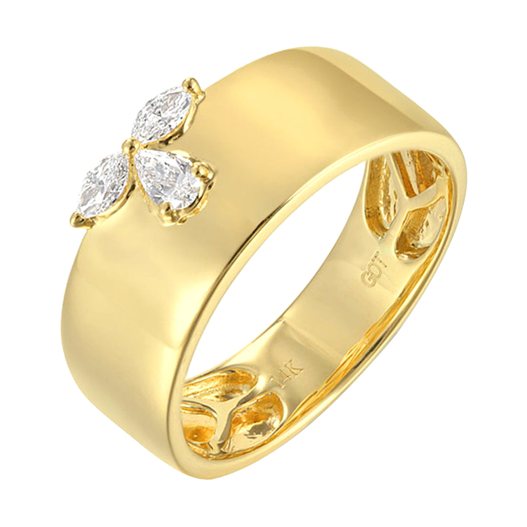 14Kt Yellow Gold Diamond 1/5Ctw Ring