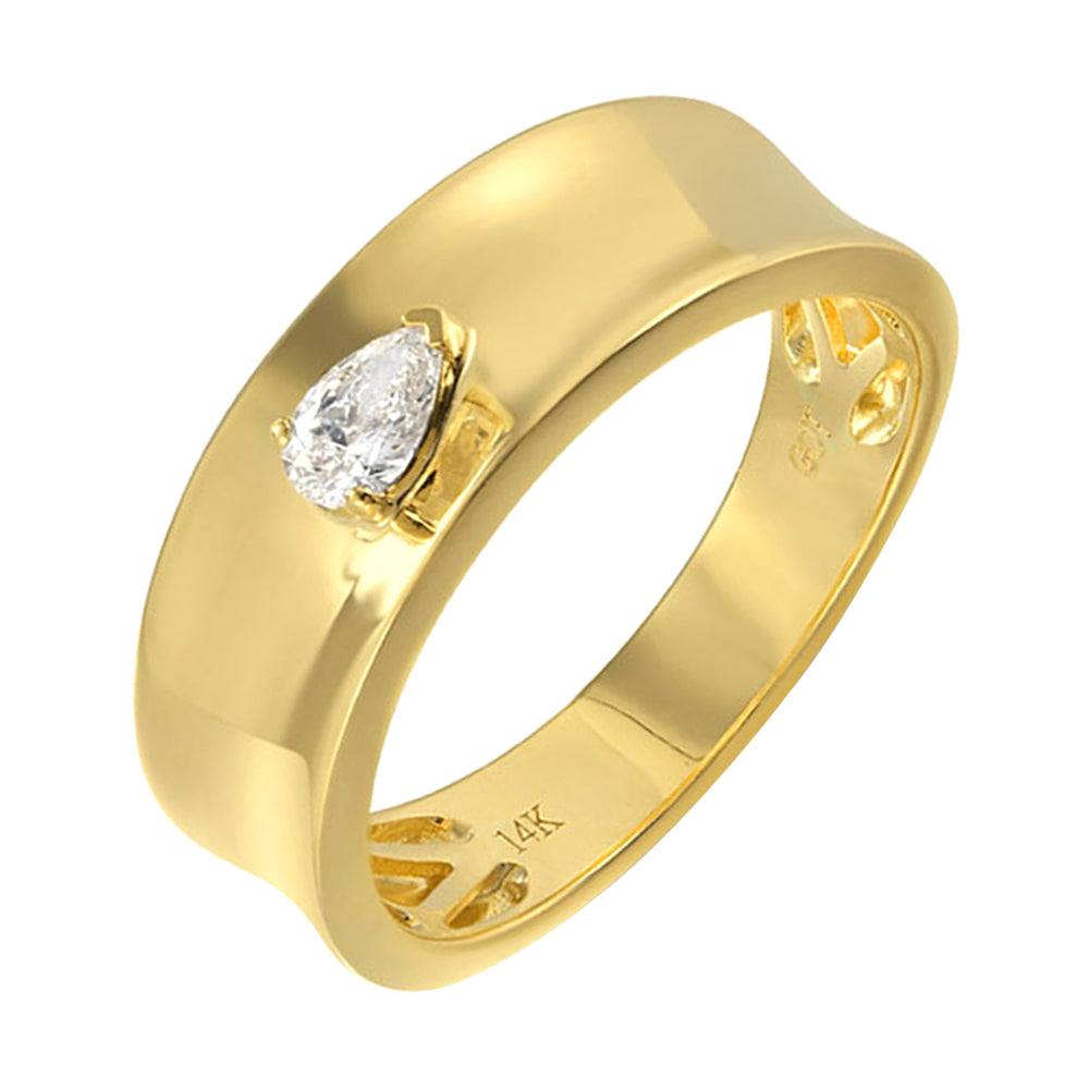 14Kt Yellow Gold Diamond 1/6Ctw Ring