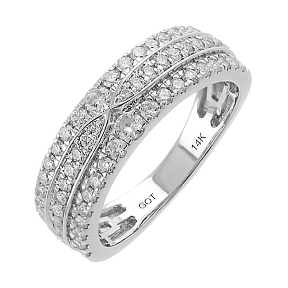 14Kt White Gold Diamond 3/4Ctw Ring