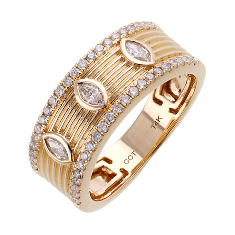 14Kt Yellow Gold Diamond 3/8Ctw Ring