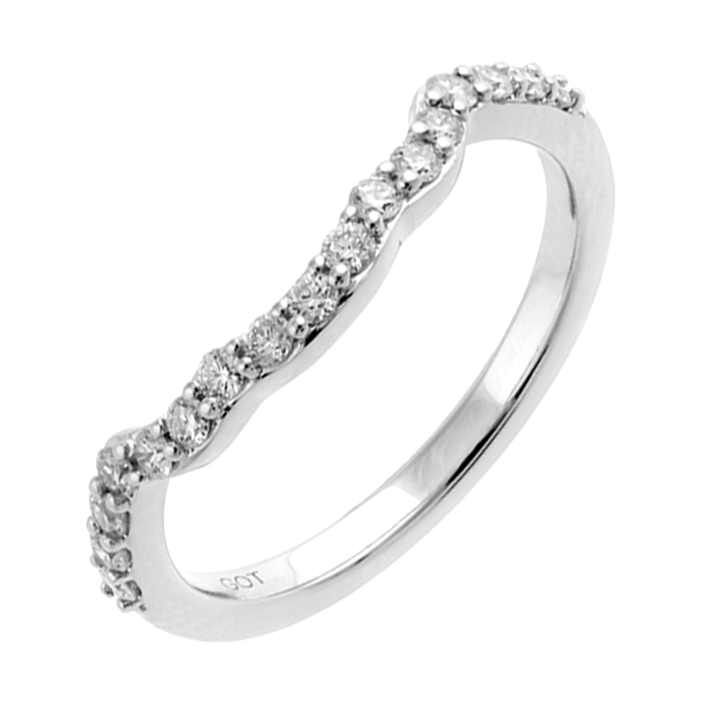 14Kt White Gold Diamond 1/4Ctw Ring