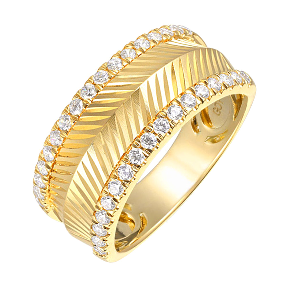 14Kt Yellow Gold Diamond 1/2Ctw Ring