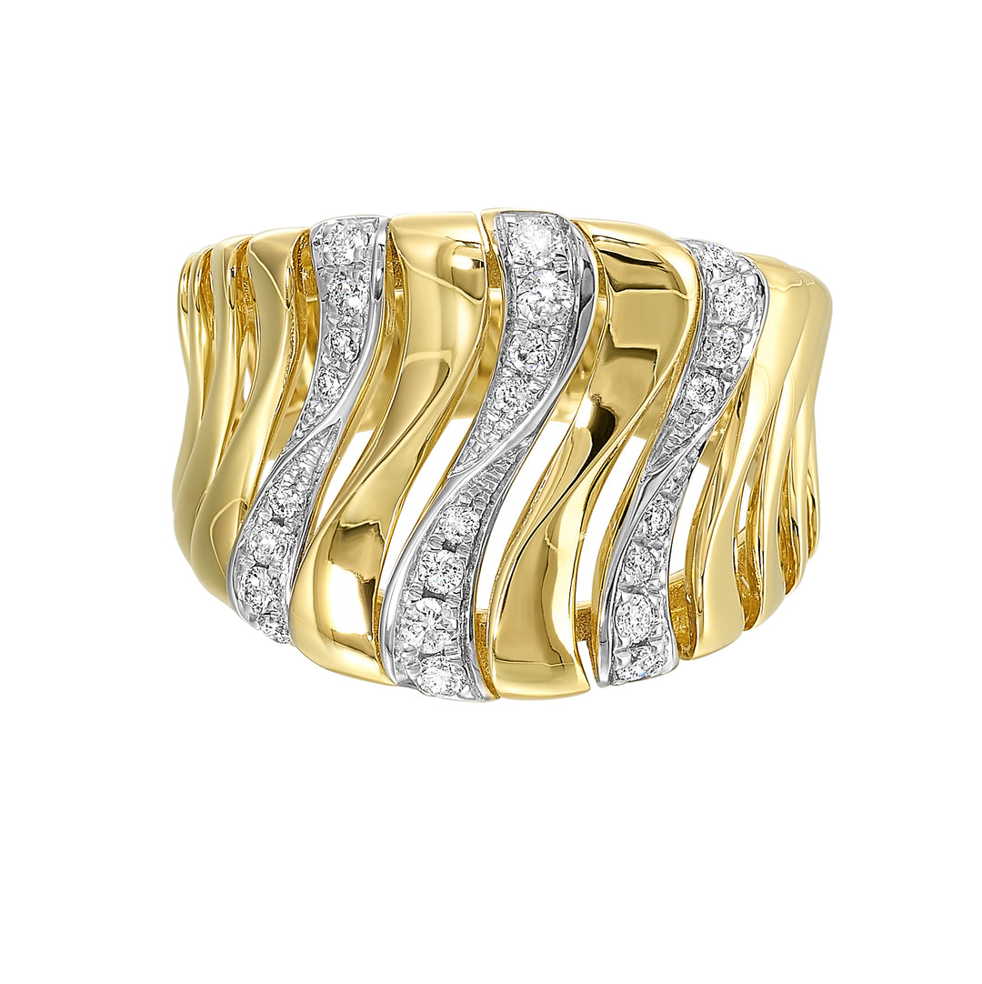 14Kt Yellow Gold Diamond 1/3Ctw Ring