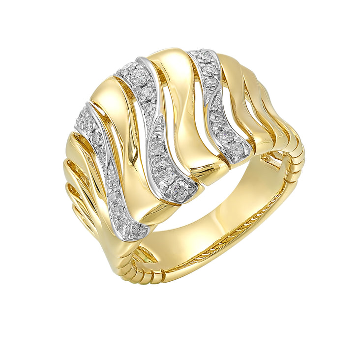 14Kt Yellow Gold Diamond 1/3Ctw Ring