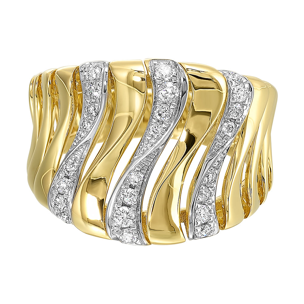 14Kt Yellow Gold Diamond 1/3Ctw Ring