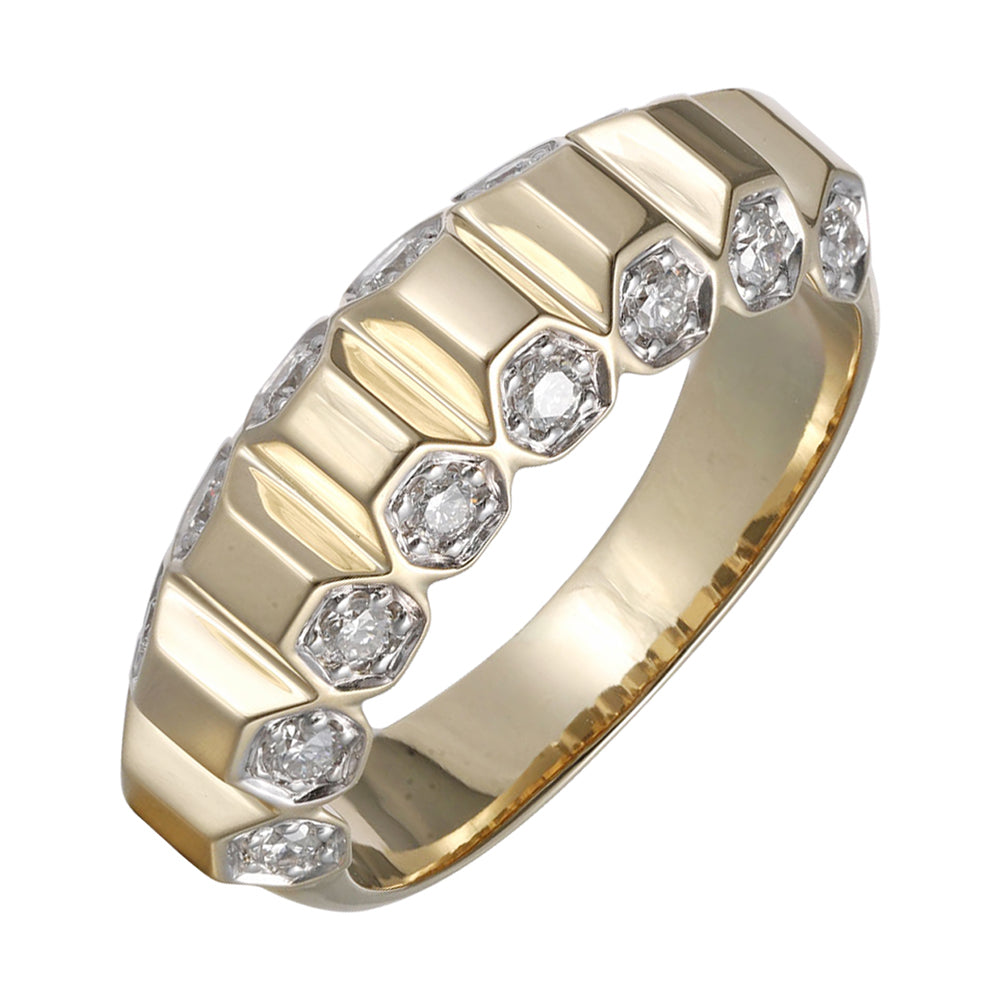 14Kt Yellow Gold Diamond 1/3Ctw Ring