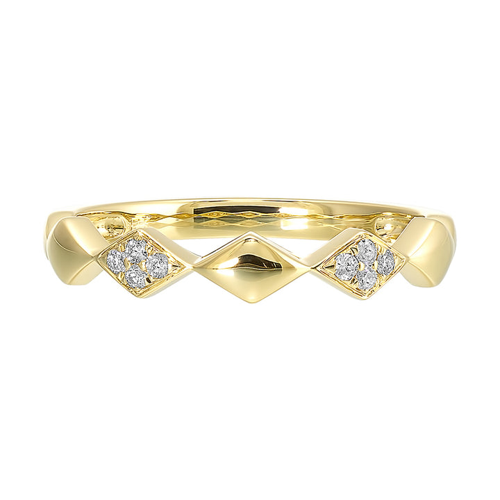 14Kt Yellow Gold Diamond 1/20Ctw Ring
