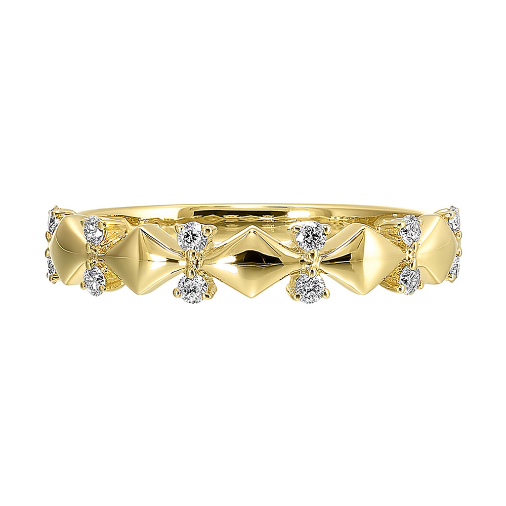 14Kt Yellow Gold Diamond 1/7Ctw Ring