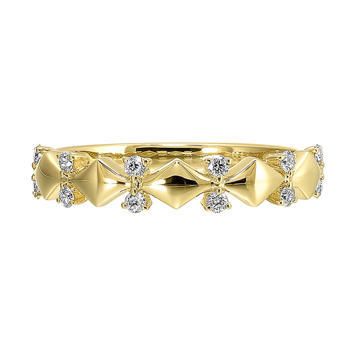 14Kt Yellow Gold Diamond 1/7Ctw Ring