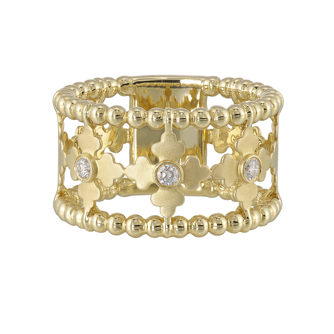 14Kt Yellow Gold Diamond 1/10Ctw Ring