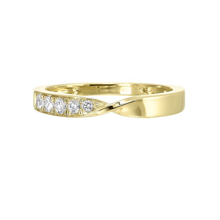 14Kt Yellow Gold Diamond 1/6Ctw Ring