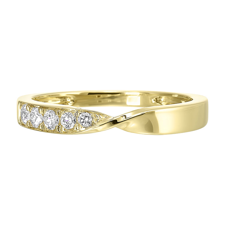 14Kt Yellow Gold Diamond 1/6Ctw Ring