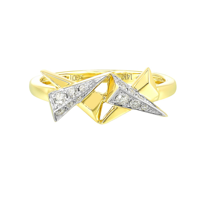 14Kt Yellow Gold Diamond 1/7Ctw Ring
