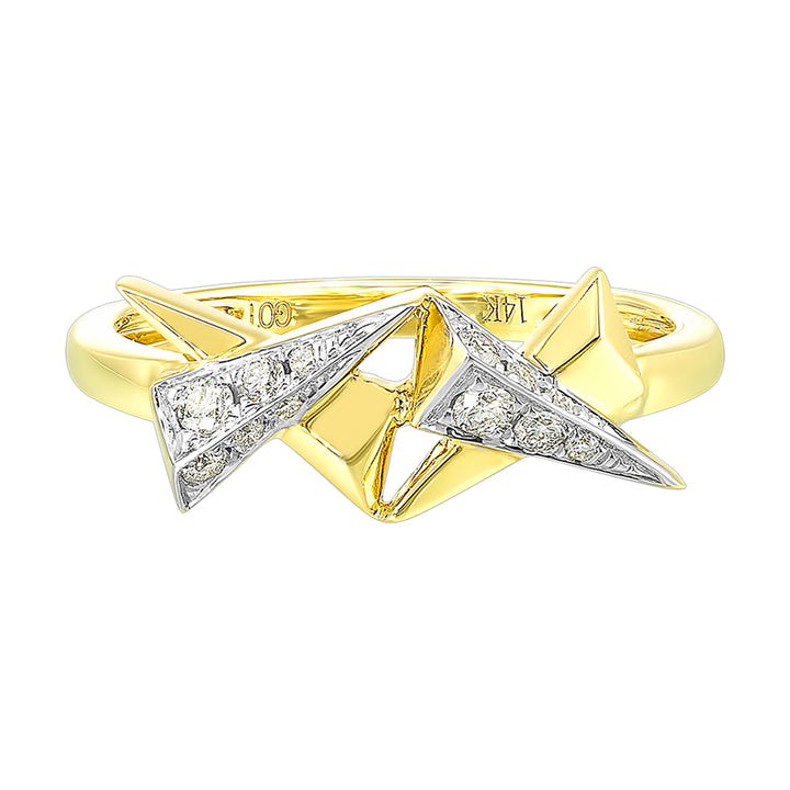 14Kt Yellow Gold Diamond 1/7Ctw Ring