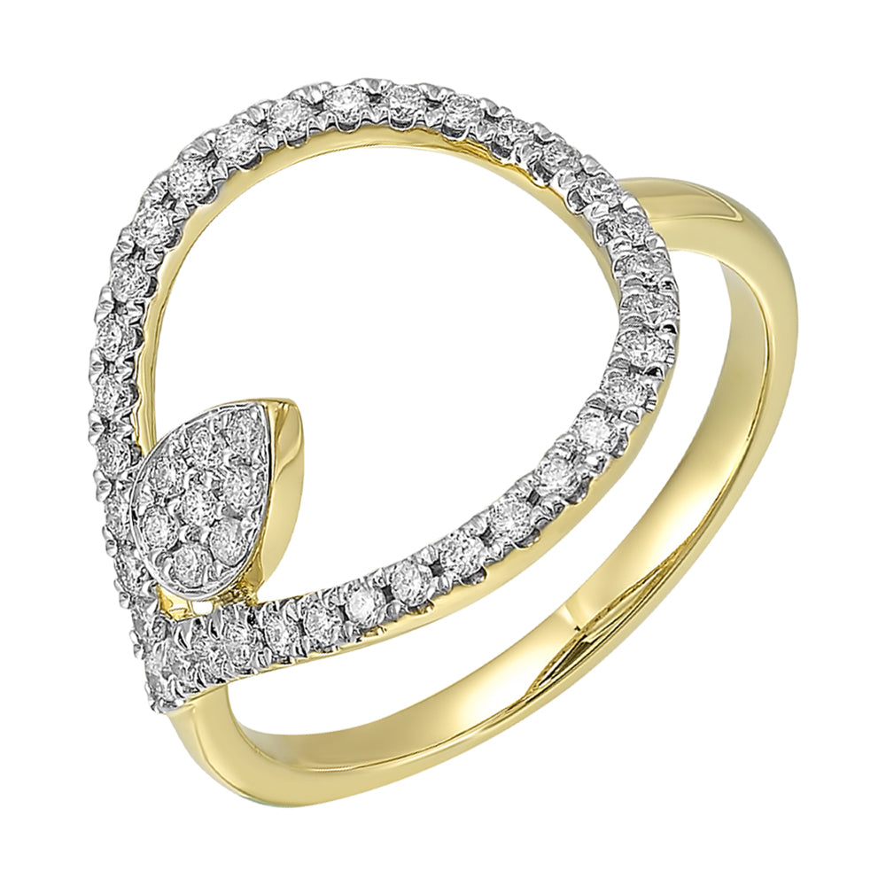 14Kt Yellow Gold Diamond 1/3Ctw Ring