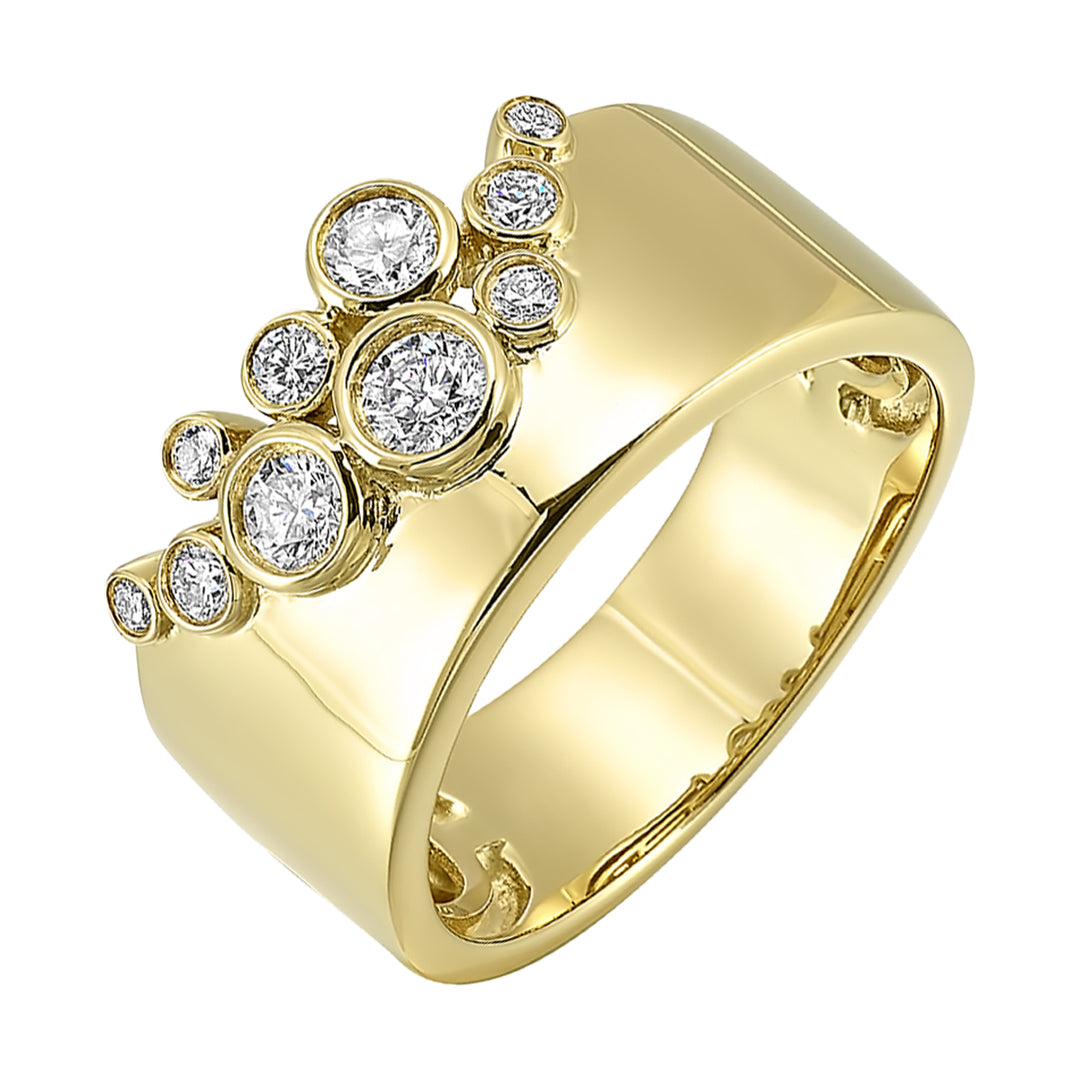 14Kt Yellow Gold Diamond 3/8Ctw Ring