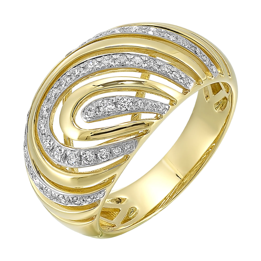 14Kt Yellow Gold Diamond 1/3Ctw Ring