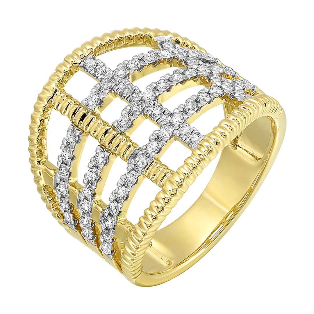 14Kt Yellow Gold Diamond 1/2Ctw Ring