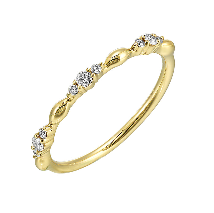 14Kt Yellow Gold Diamond 1/8Ctw Ring