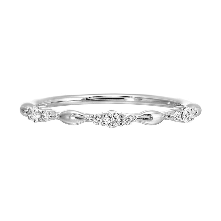 14Kt White Gold Diamond 1/8Ctw Ring