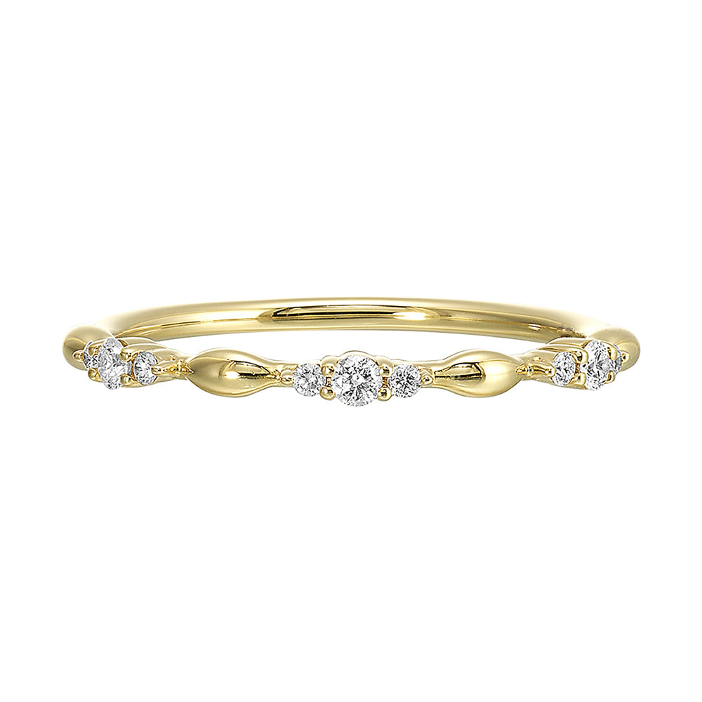 14Kt Yellow Gold Diamond 1/8Ctw Ring