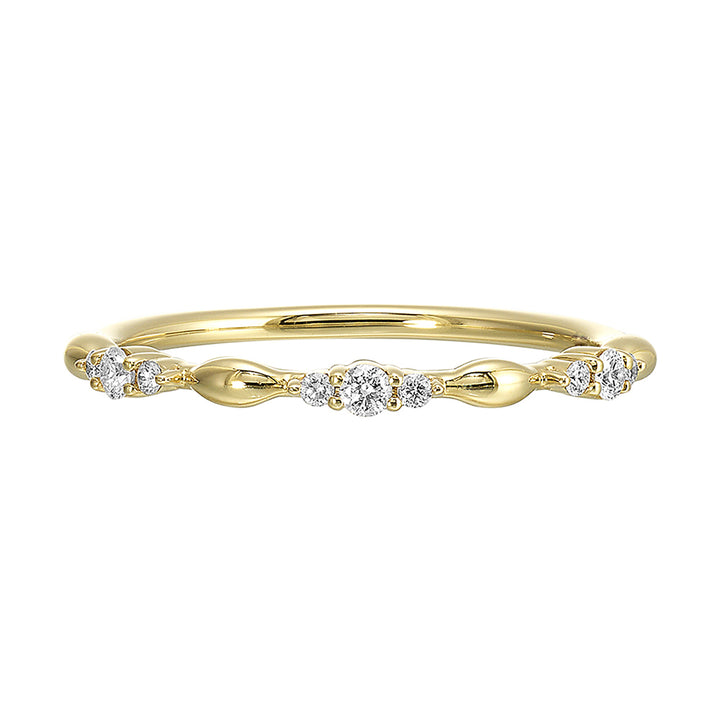 14Kt Yellow Gold Diamond 1/8Ctw Ring
