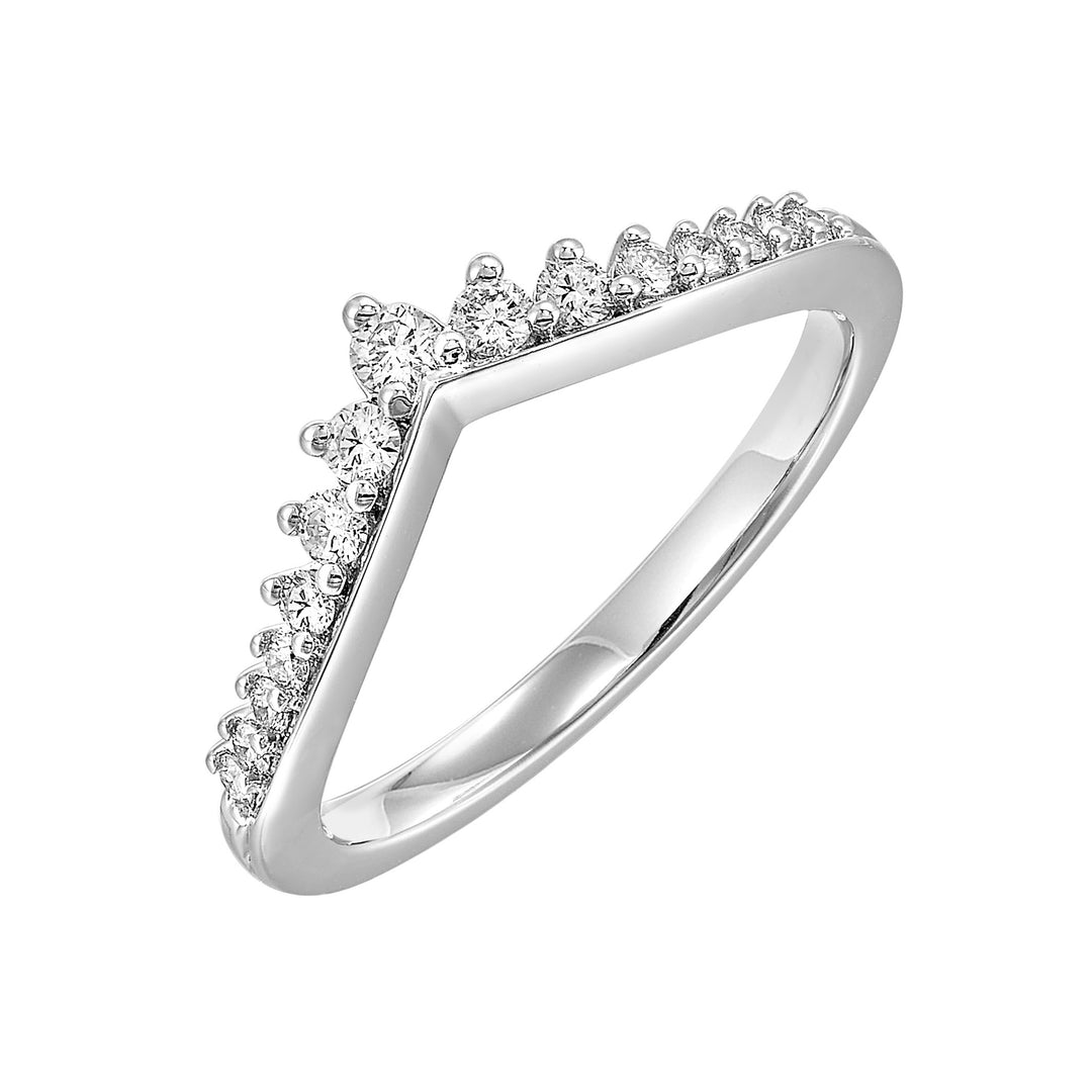 14Kt White Gold Diamond 1/4Ctw Ring