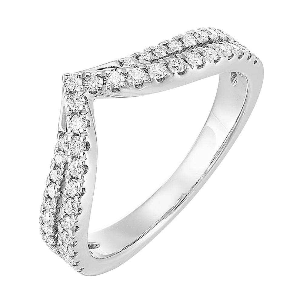 14Kt White Gold Diamond 3/8Ctw Ring