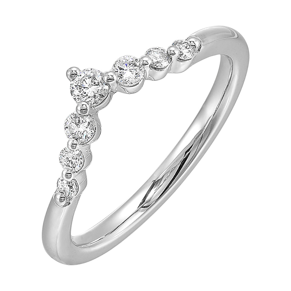 14Kt White Gold Diamond 1/4Ctw Ring