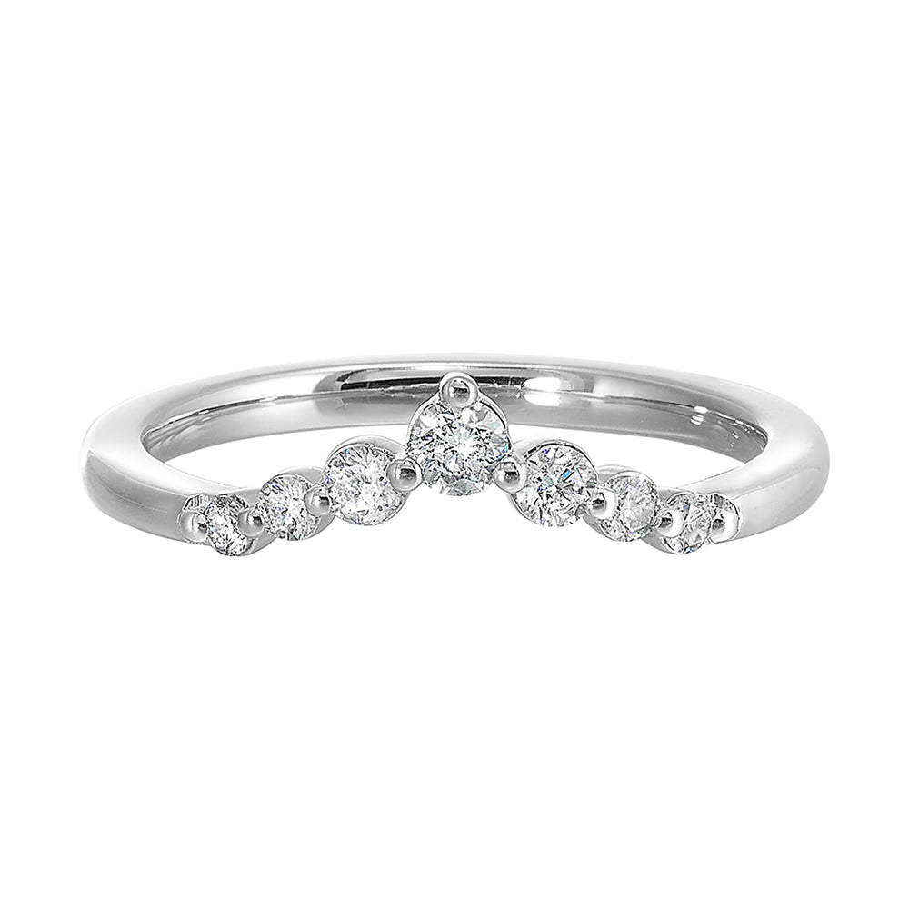 14Kt White Gold Diamond 1/4Ctw Ring