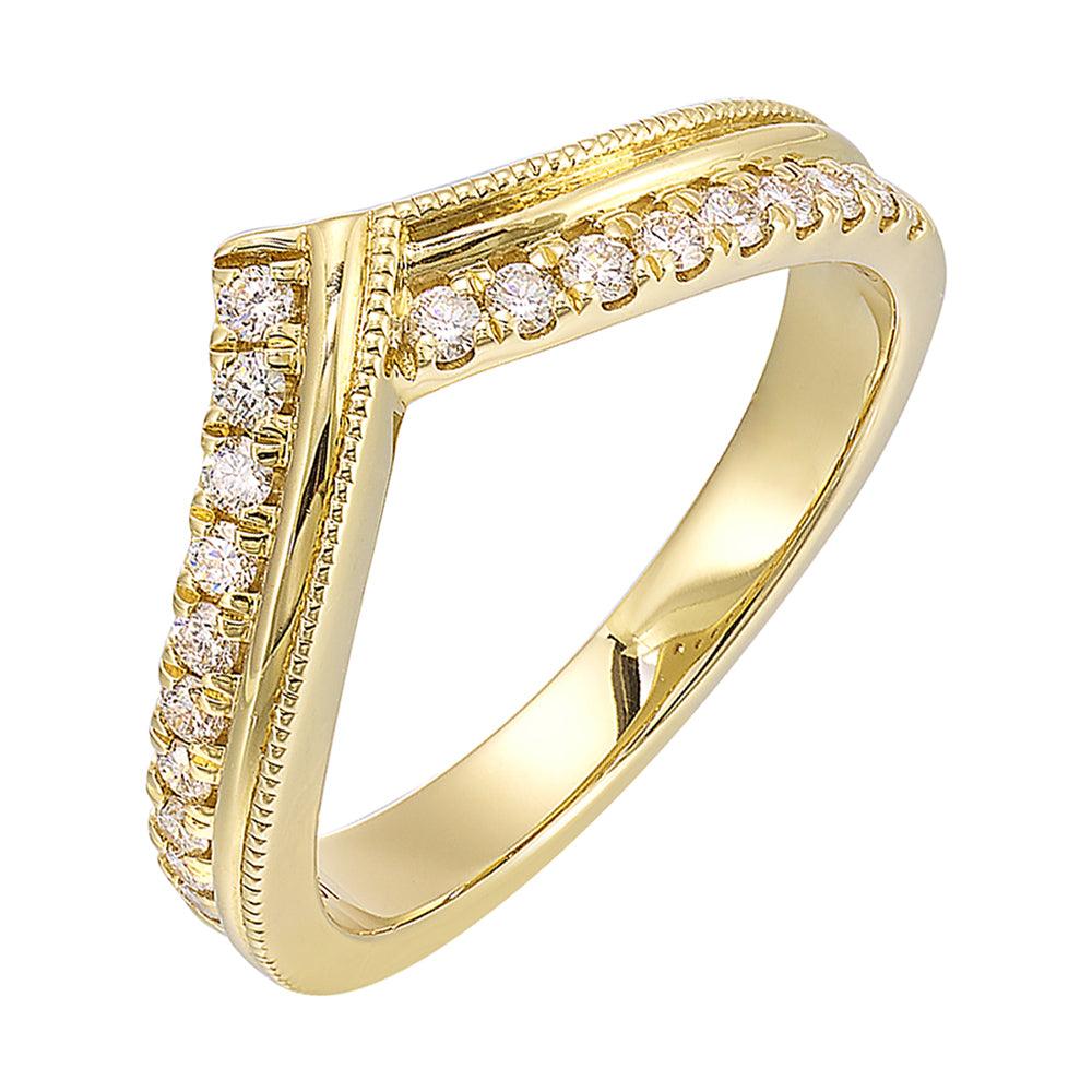 14Kt Yellow Gold Diamond 1/4Ctw Ring