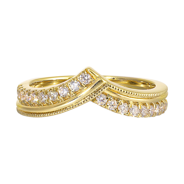 14Kt Yellow Gold Diamond 1/4Ctw Ring