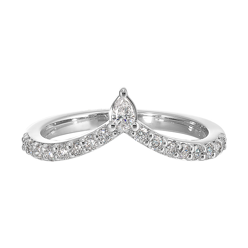 14Kt White Gold Diamond 1/3Ctw Ring
