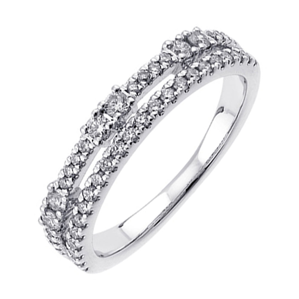 14Kt White Gold Diamond 3/8Ctw Ring