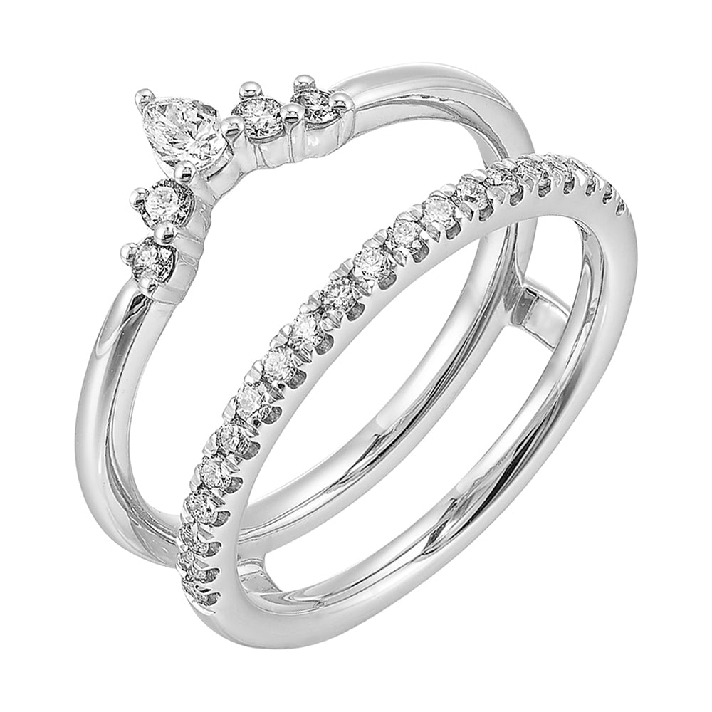 14Kt White Gold Diamond 3/8Ctw Ring