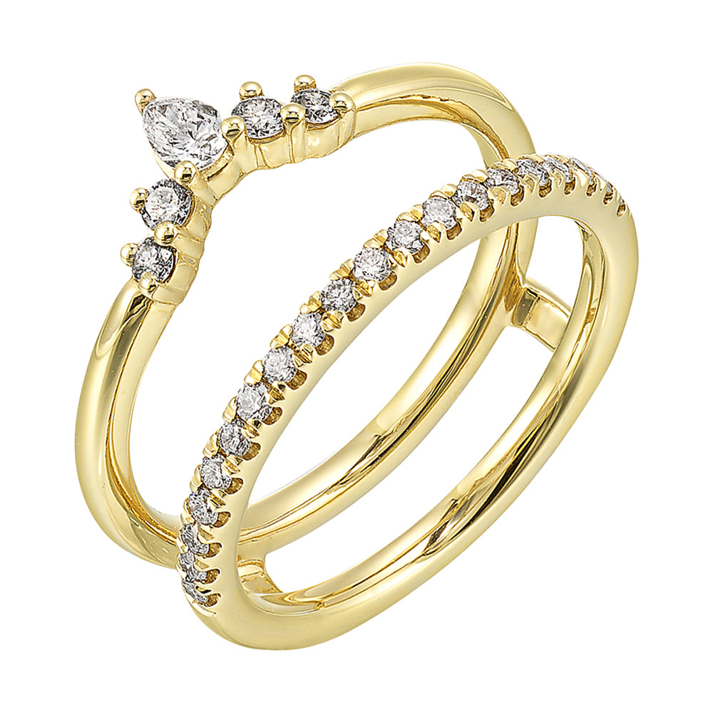 14Kt Yellow Gold Diamond 3/8Ctw Ring