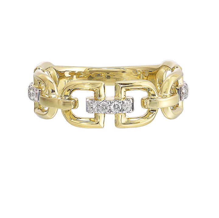 14Kt Yellow Gold Diamond 1/8Ctw Ring
