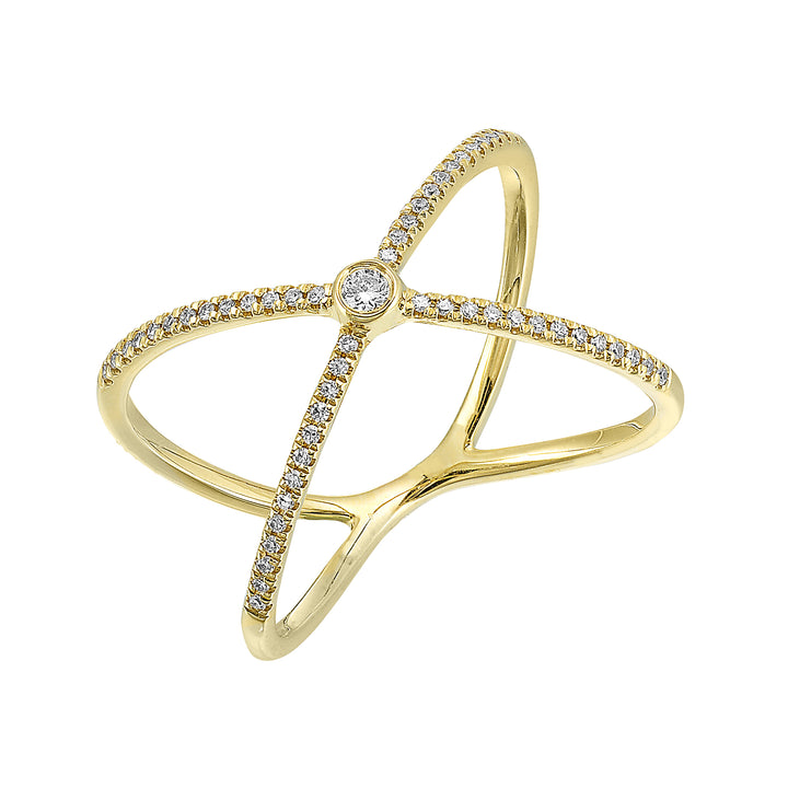 14Kt Yellow Gold Diamond 1/7Ctw Ring