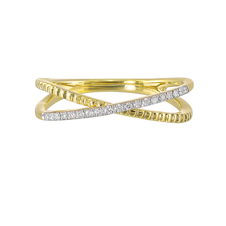 14Kt Yellow Gold Diamond 1/10Ctw Ring
