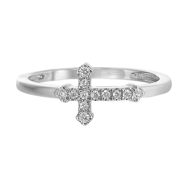 14Kt White Gold Diamond 1/10Ctw Ring