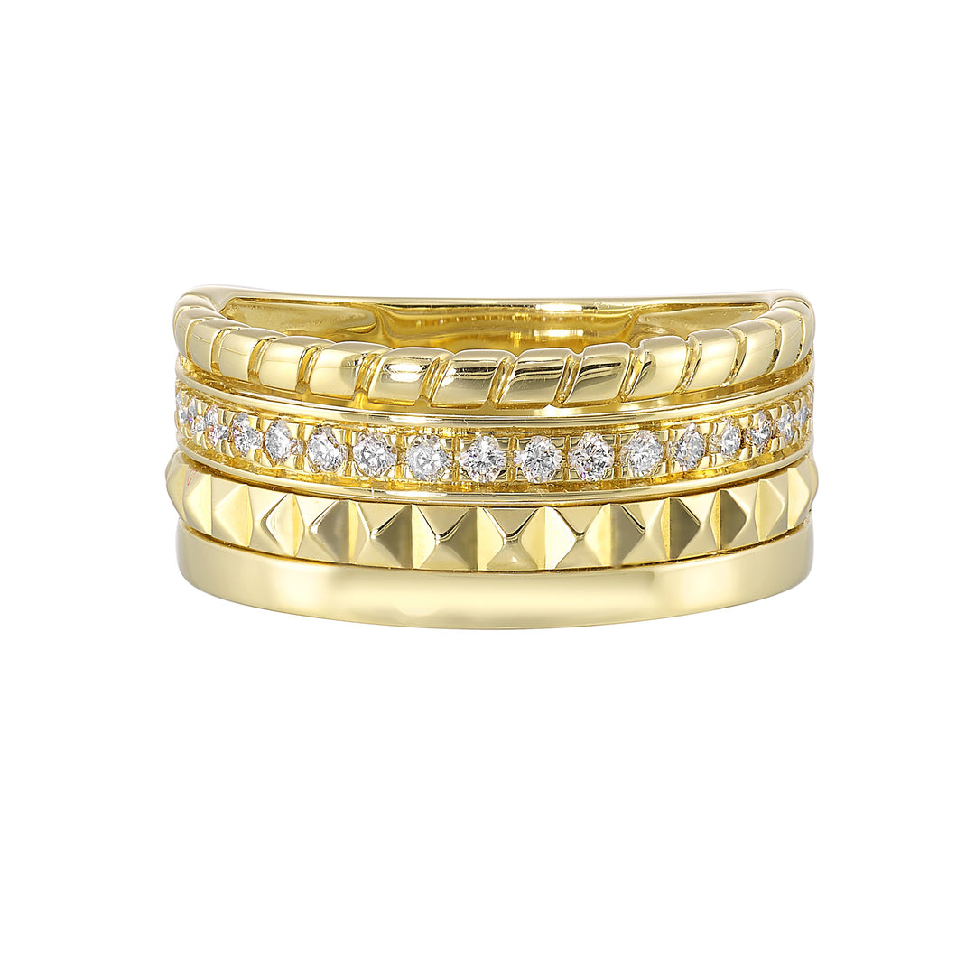14Kt Yellow Gold Diamond 1/4Ctw Ring
