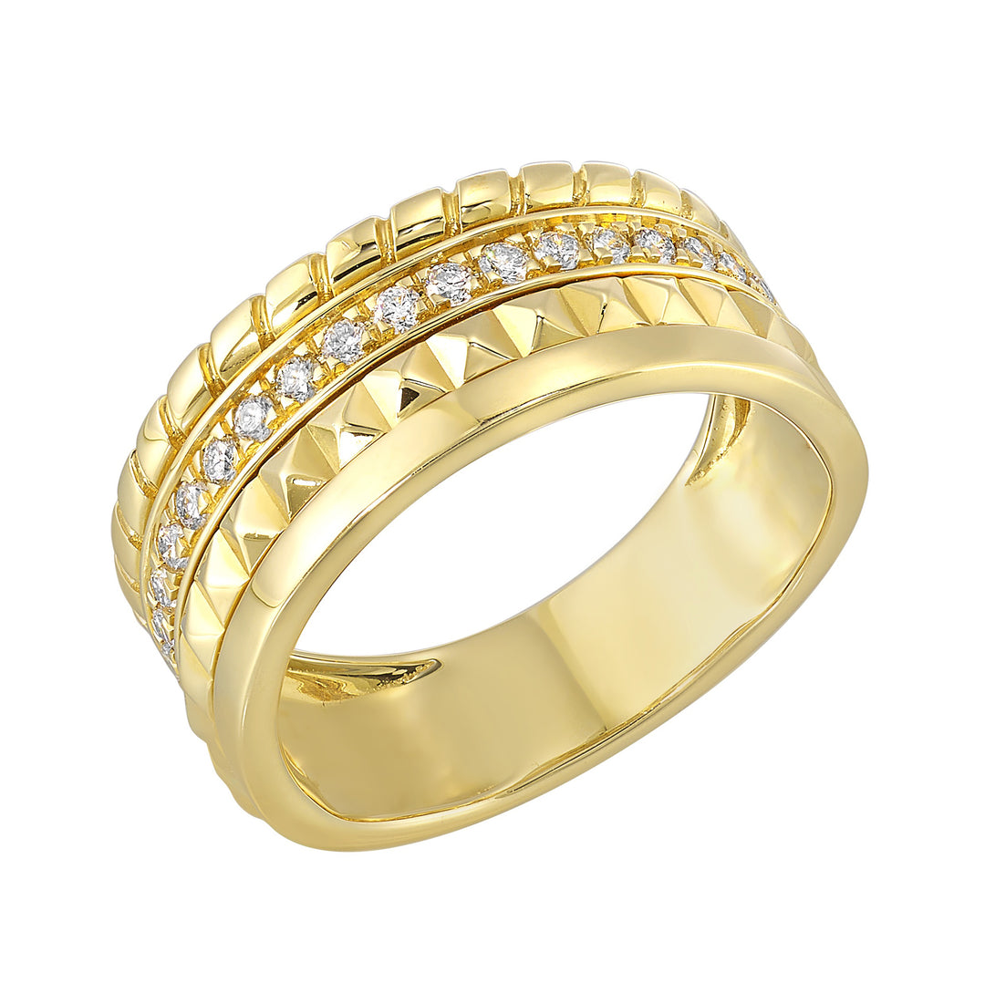 14Kt Yellow Gold Diamond 1/4Ctw Ring