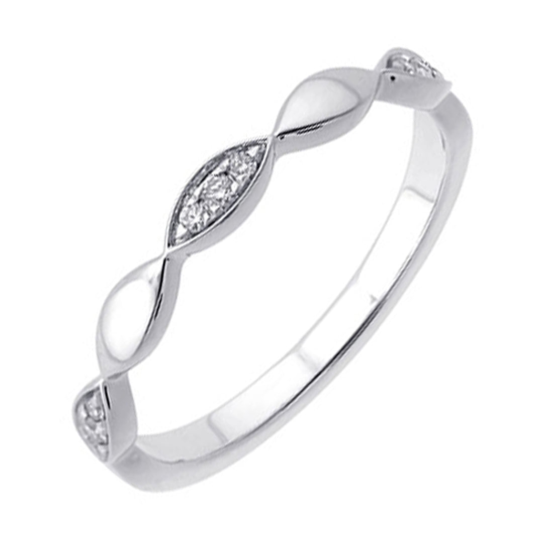 14Kt White Gold Diamond 1/15Ctw Ring