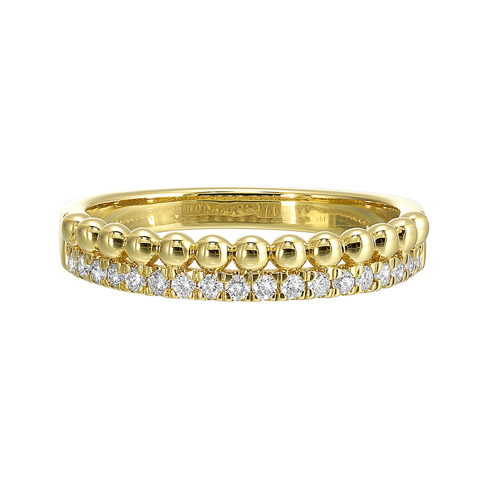 14Kt Yellow Gold Diamond 1/5Ctw Ring