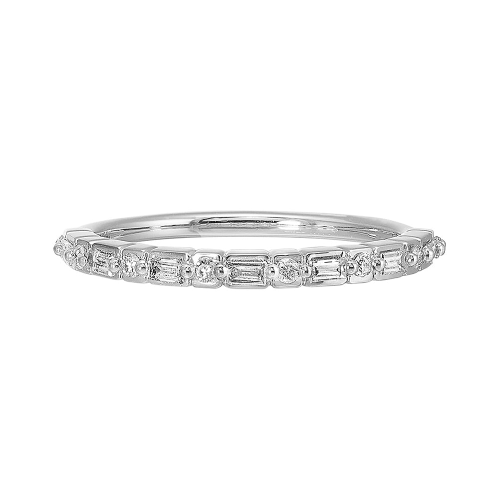 14Kt White Gold Diamond 1/5Ctw Ring