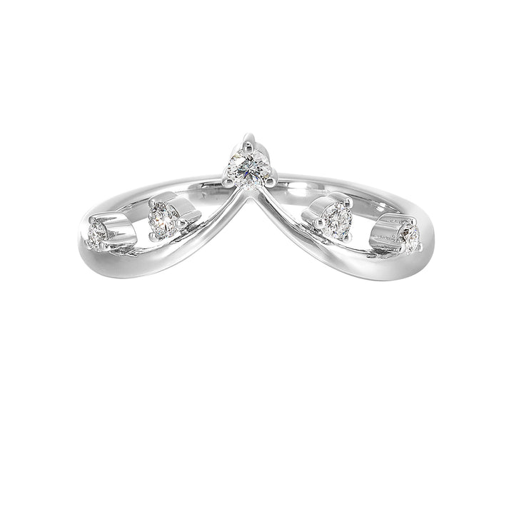 14Kt White Gold Diamond 1/7Ctw Ring