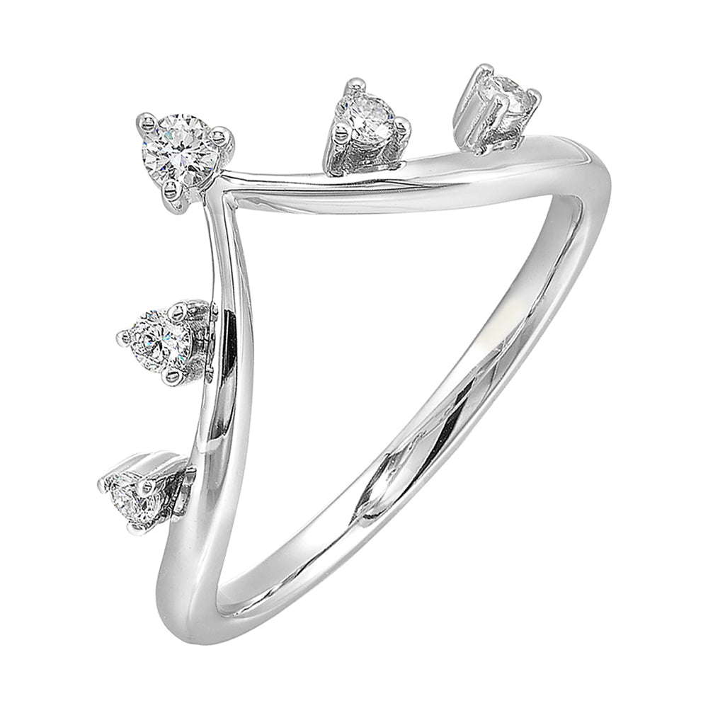 14Kt White Gold Diamond 1/7Ctw Ring