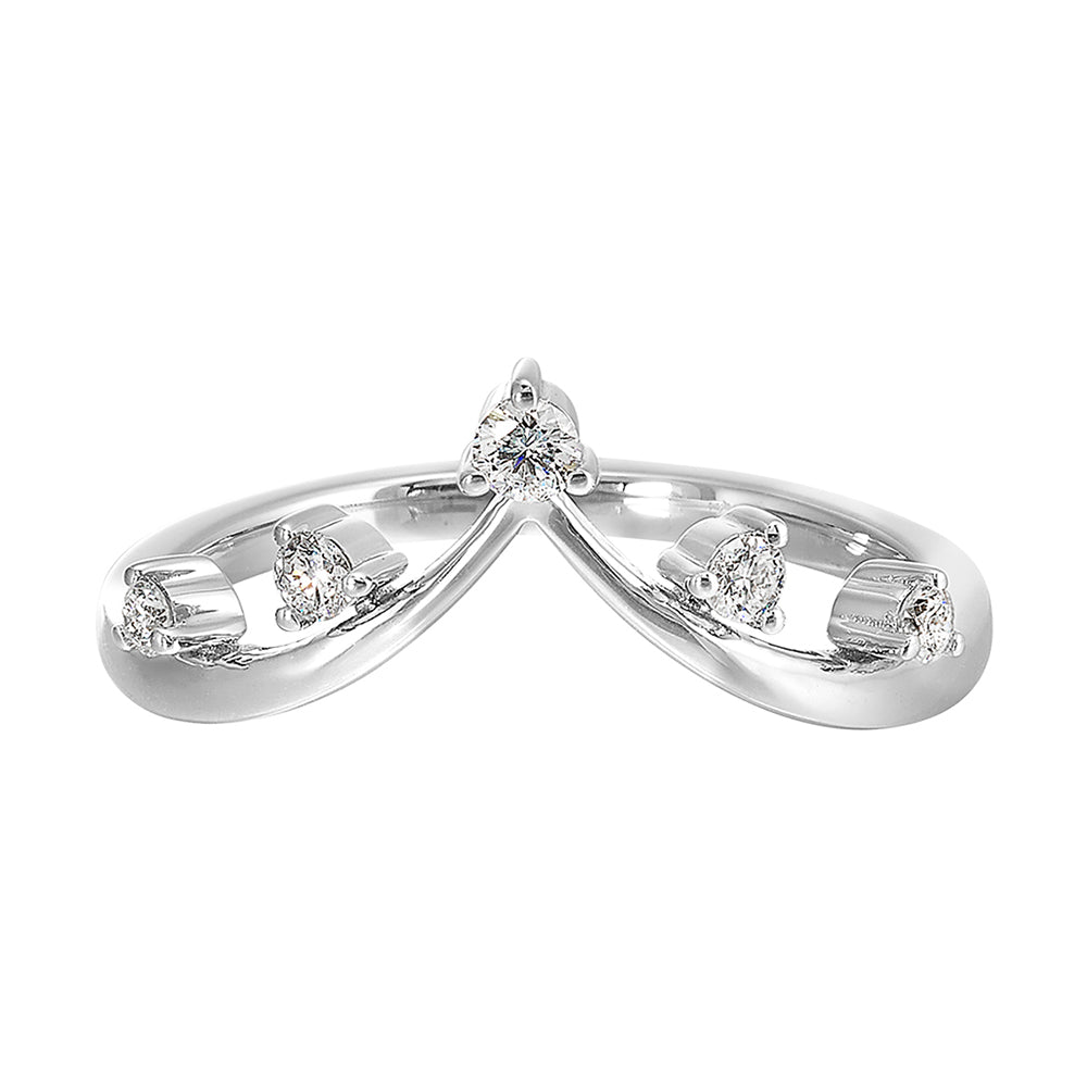 14Kt White Gold Diamond 1/7Ctw Ring