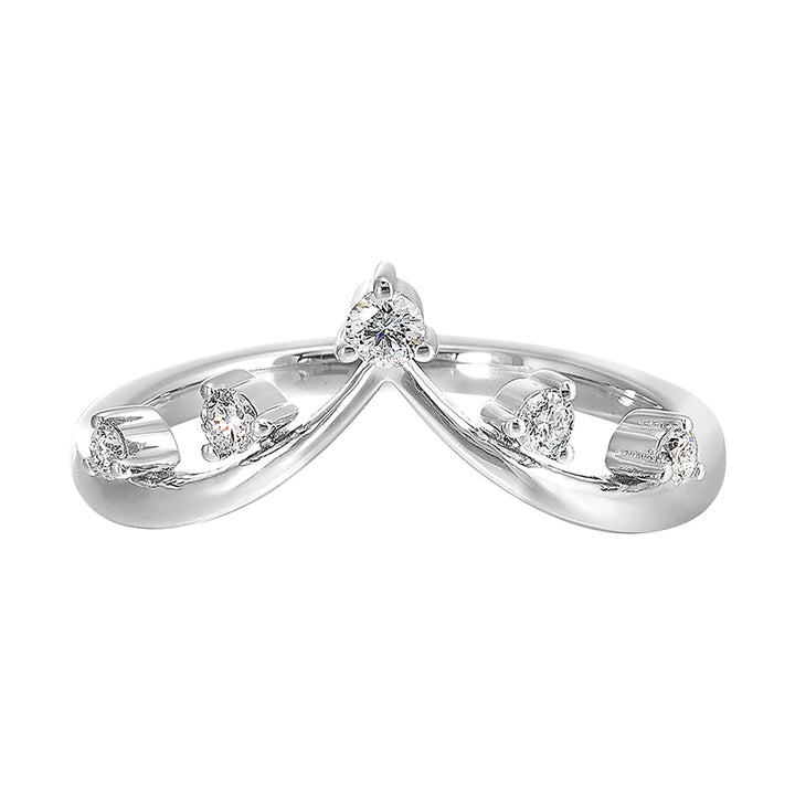 14Kt White Gold Diamond 1/7Ctw Ring