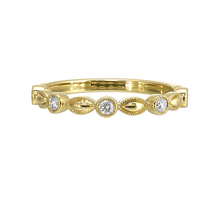 14Kt Yellow Gold Diamond 1/7Ctw Ring